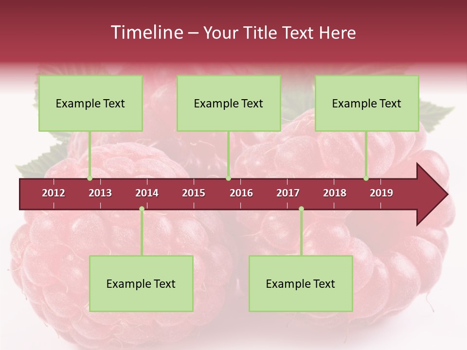 Berry Fresh Raspberry PowerPoint Template