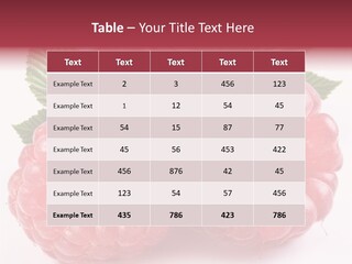 Berry Fresh Raspberry PowerPoint Template