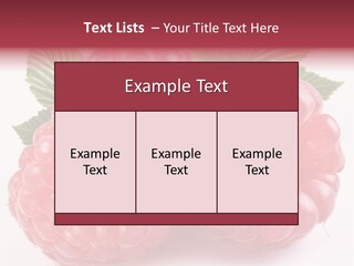 Berry Fresh Raspberry PowerPoint Template