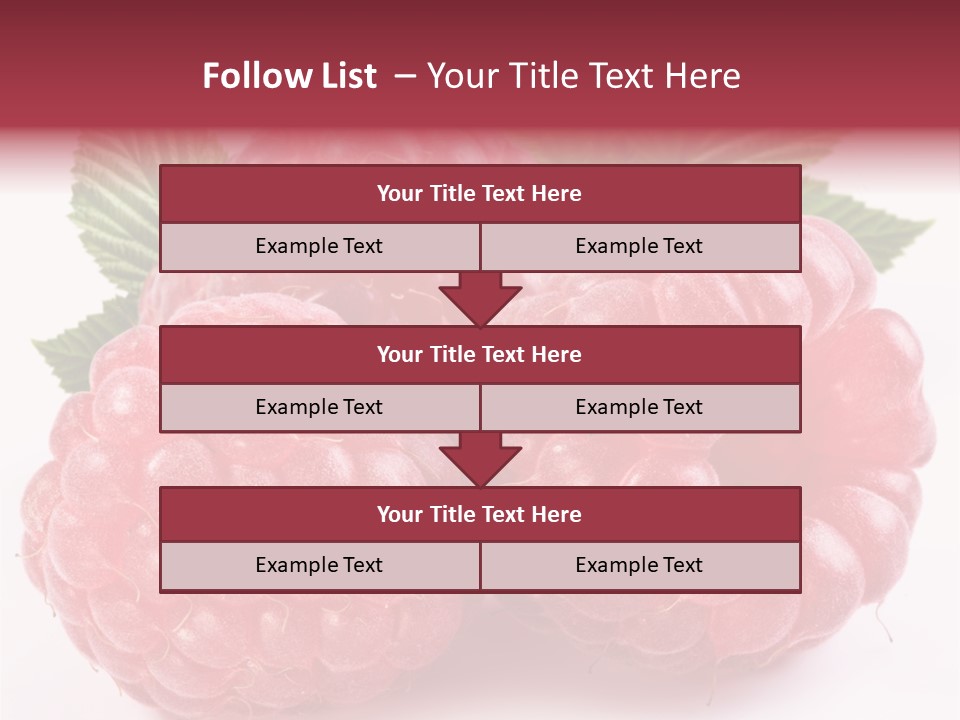 Berry Fresh Raspberry PowerPoint Template