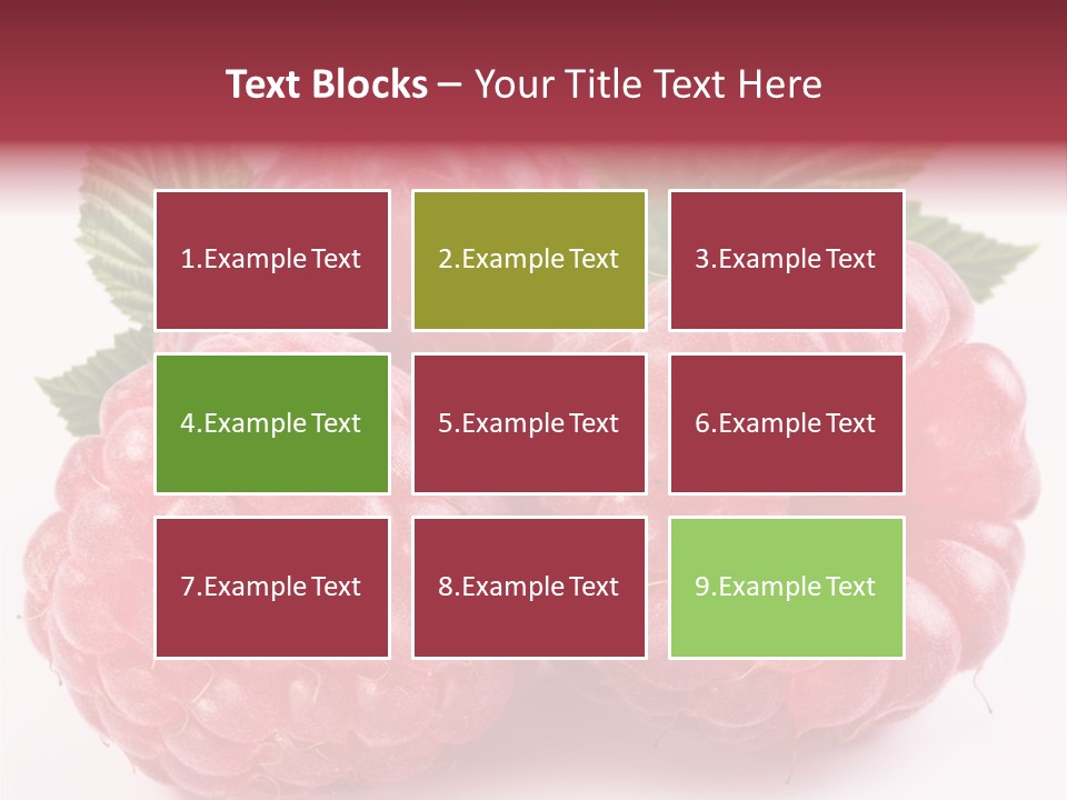 Berry Fresh Raspberry PowerPoint Template