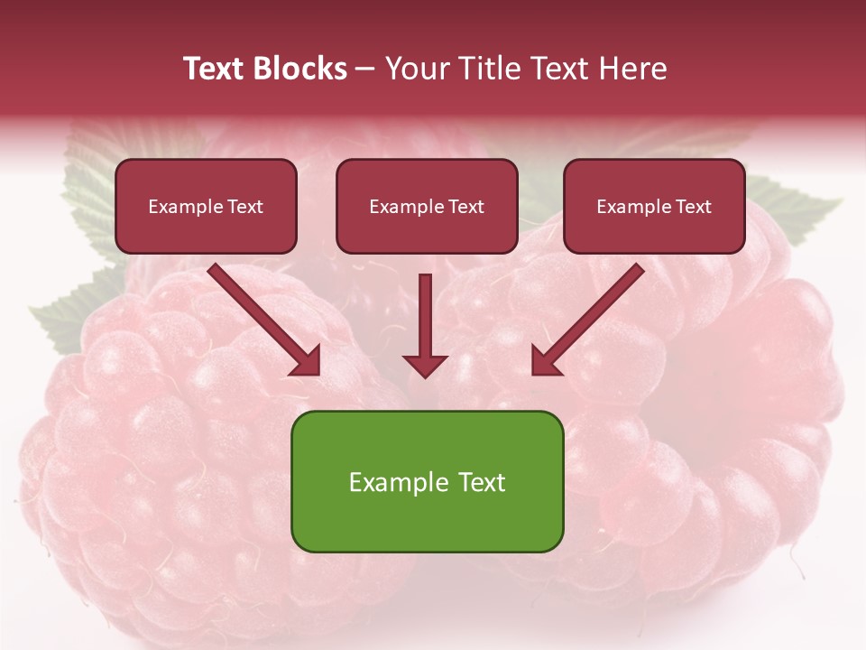 Berry Fresh Raspberry PowerPoint Template