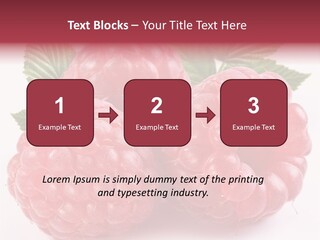 Berry Fresh Raspberry PowerPoint Template