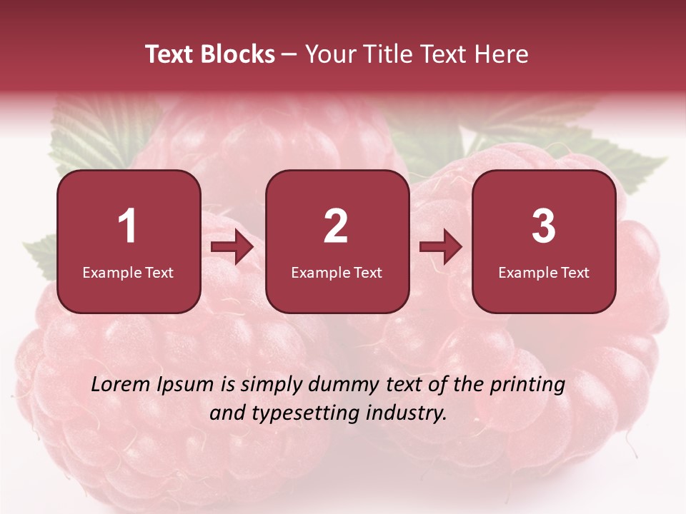 Berry Fresh Raspberry PowerPoint Template
