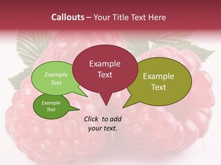 Berry Fresh Raspberry PowerPoint Template