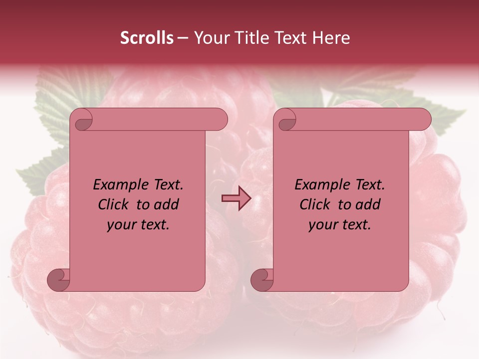 Berry Fresh Raspberry PowerPoint Template