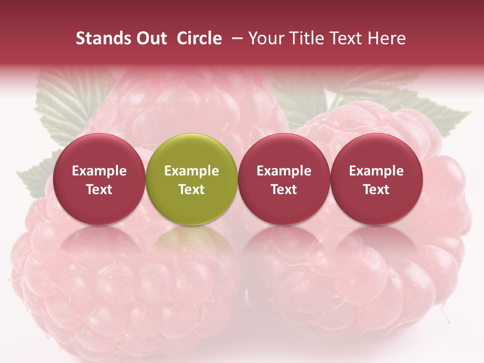 Berry Fresh Raspberry PowerPoint Template