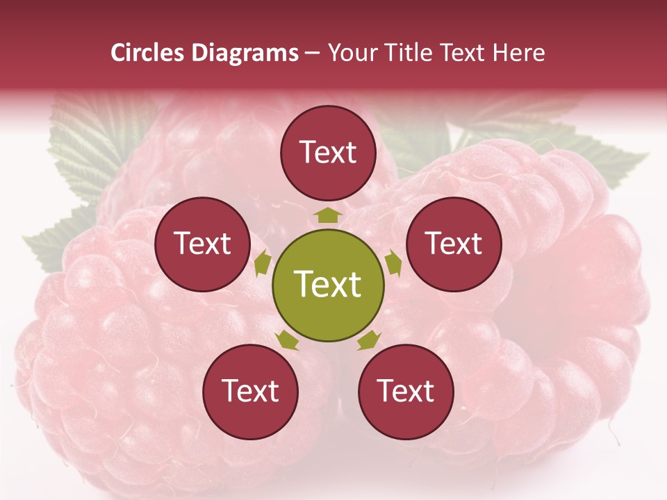 Berry Fresh Raspberry PowerPoint Template