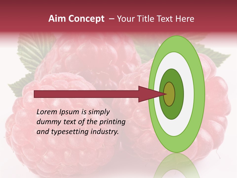 Berry Fresh Raspberry PowerPoint Template