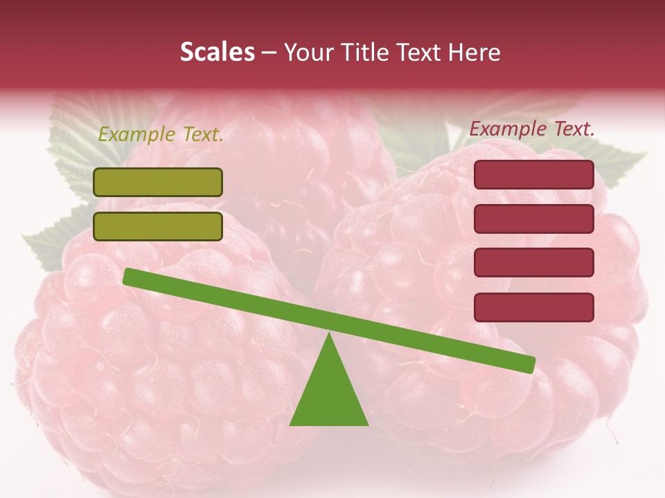 Berry Fresh Raspberry PowerPoint Template