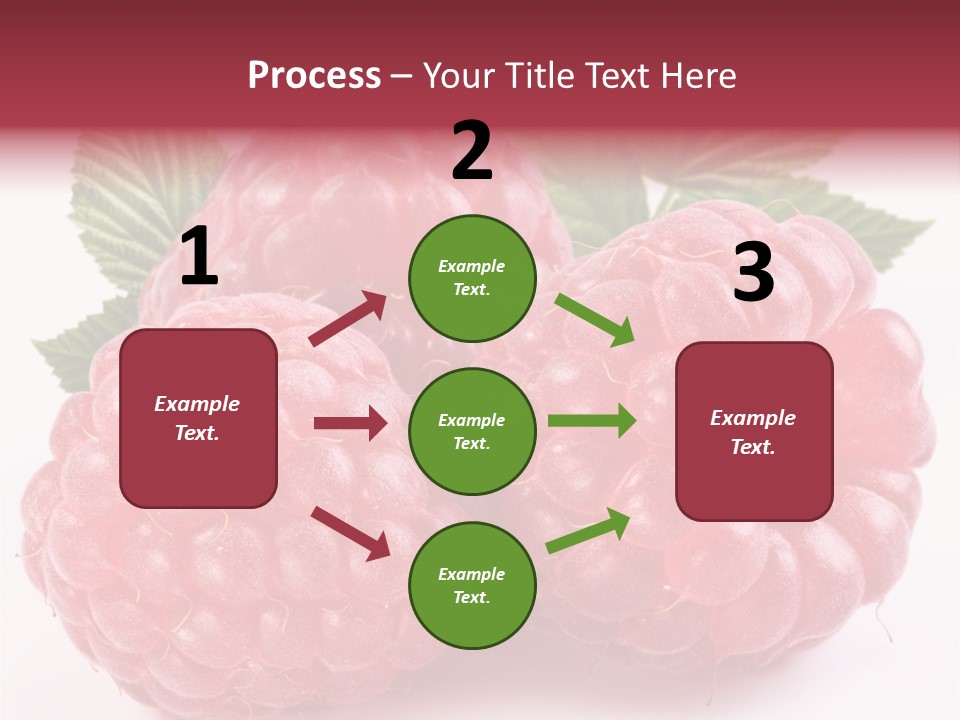 Berry Fresh Raspberry PowerPoint Template
