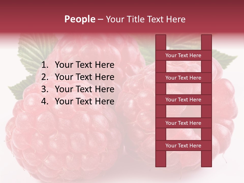 Berry Fresh Raspberry PowerPoint Template