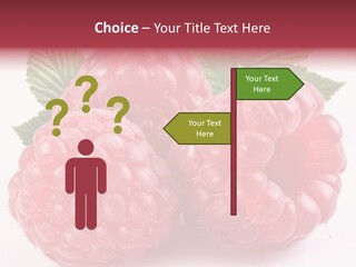 Berry Fresh Raspberry PowerPoint Template