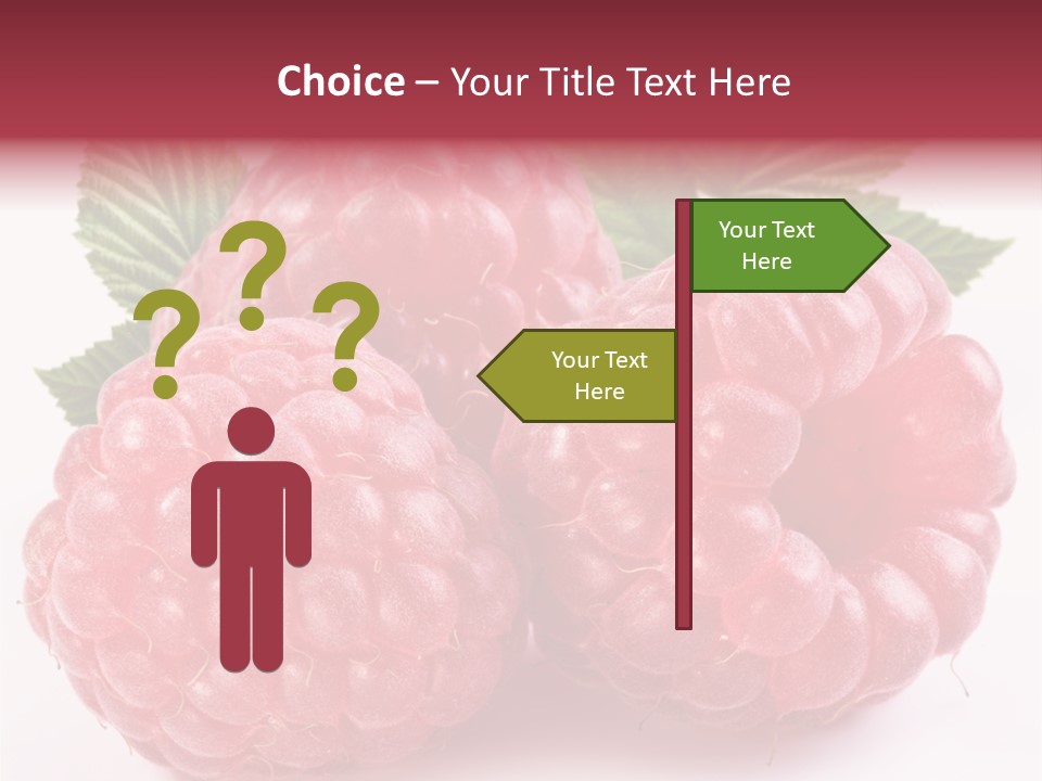 Berry Fresh Raspberry PowerPoint Template