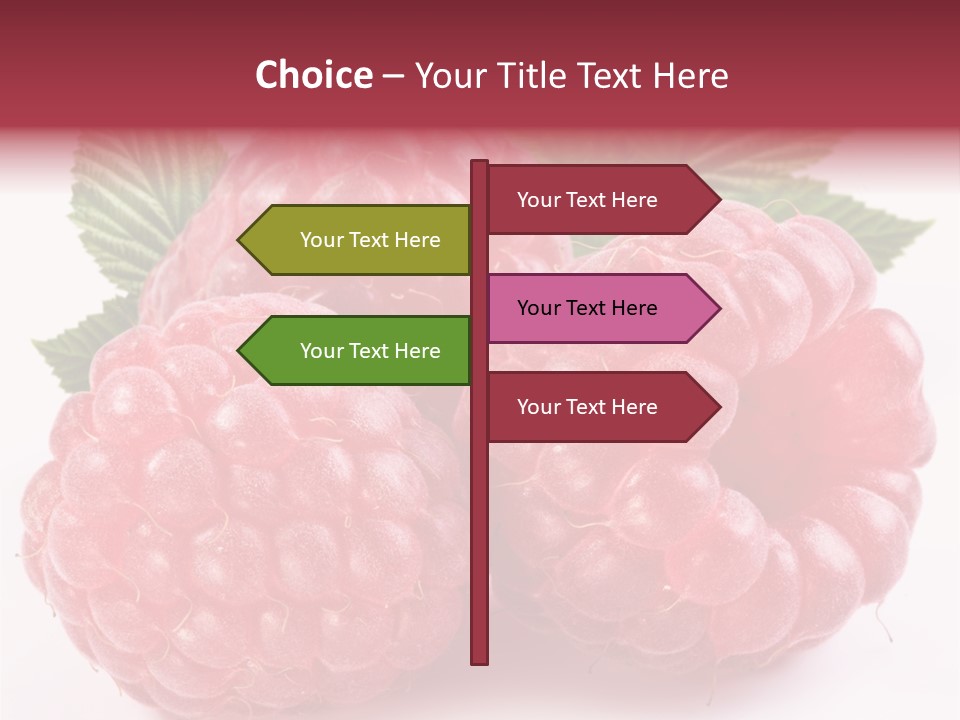 Berry Fresh Raspberry PowerPoint Template