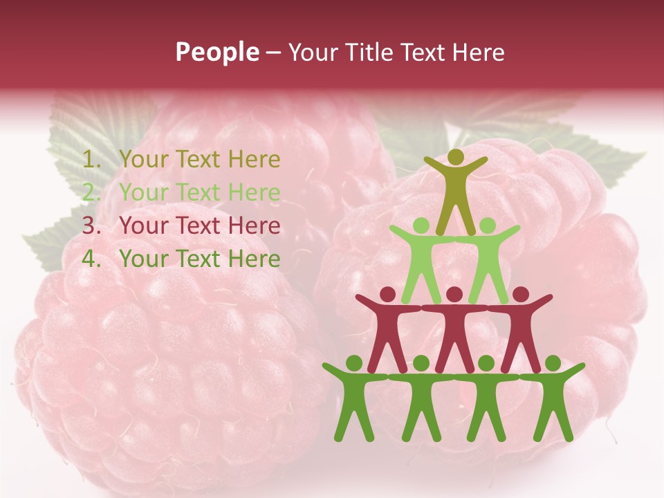 Berry Fresh Raspberry PowerPoint Template