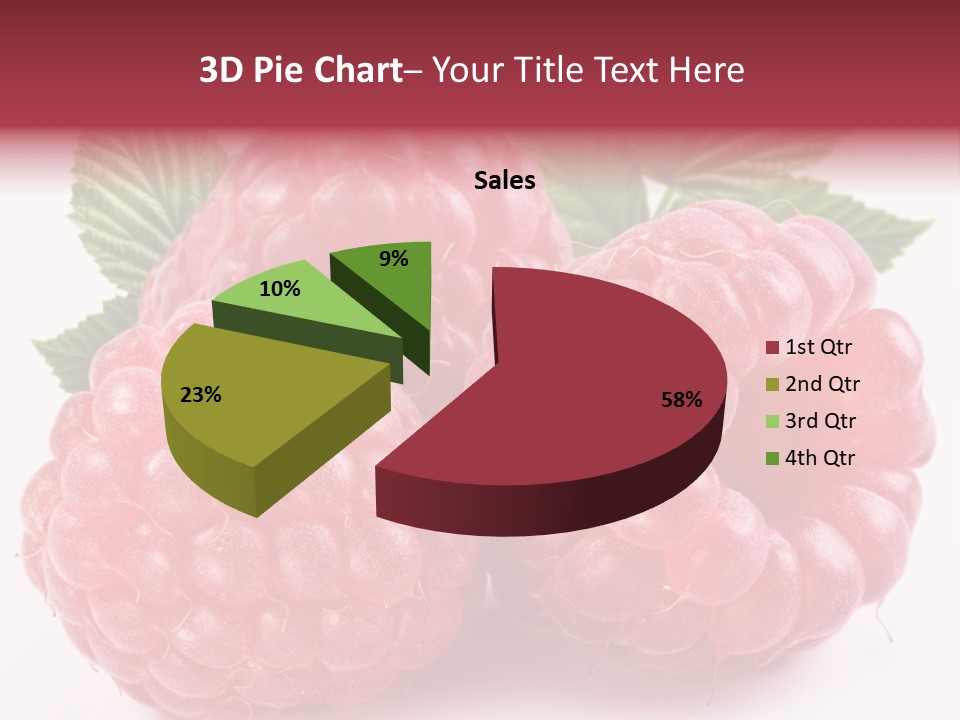 Berry Fresh Raspberry PowerPoint Template