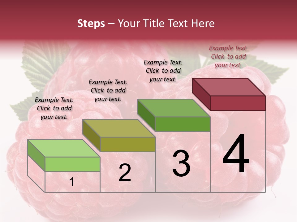 Berry Fresh Raspberry PowerPoint Template