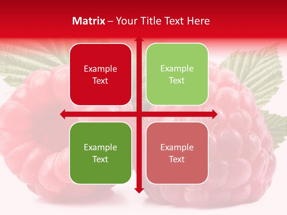 Vegetarian White Shot PowerPoint Template