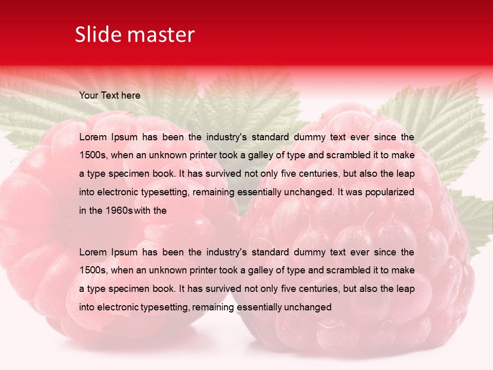 Vegetarian White Shot PowerPoint Template