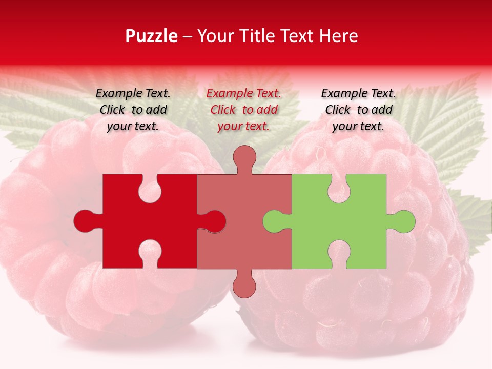 Vegetarian White Shot PowerPoint Template