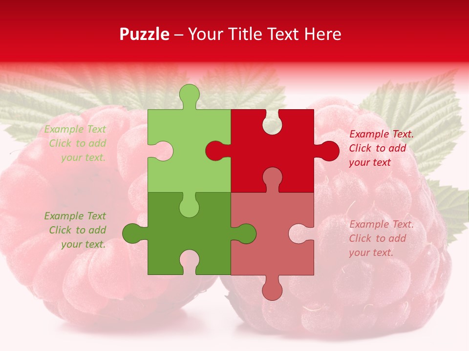 Vegetarian White Shot PowerPoint Template