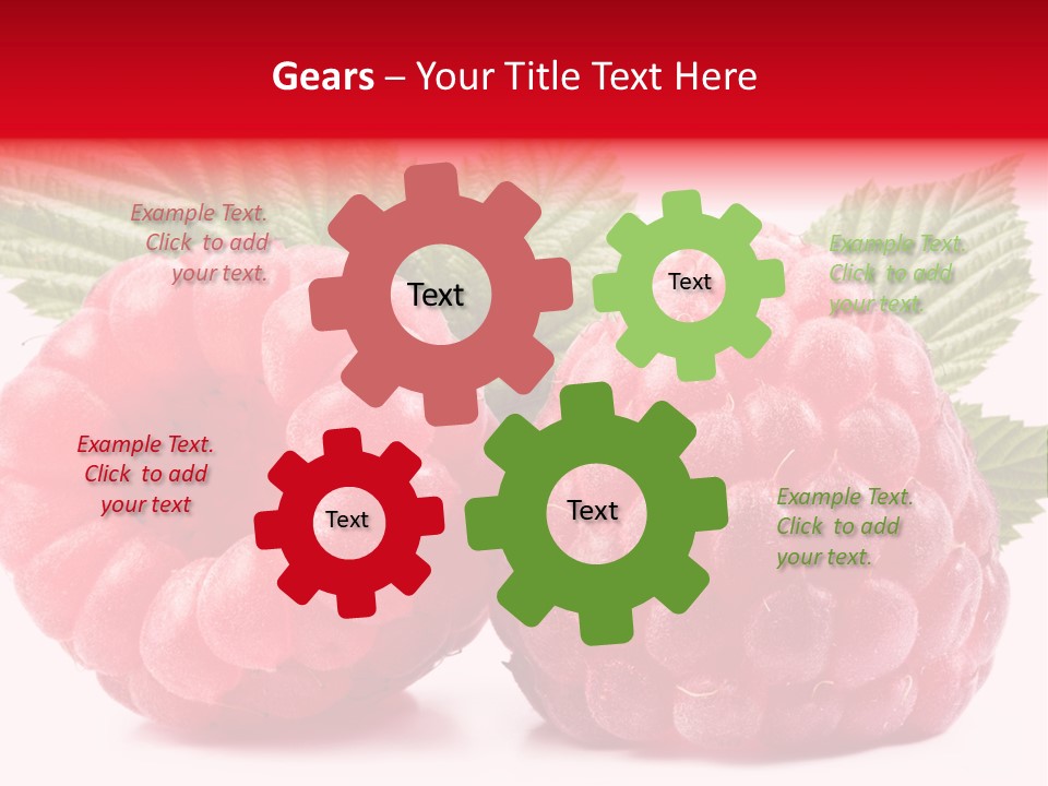 Vegetarian White Shot PowerPoint Template