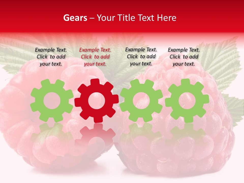 Vegetarian White Shot PowerPoint Template