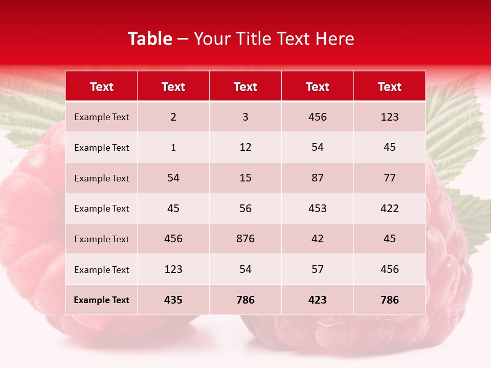 Vegetarian White Shot PowerPoint Template