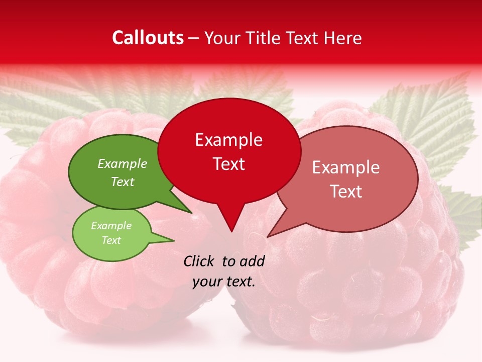 Vegetarian White Shot PowerPoint Template