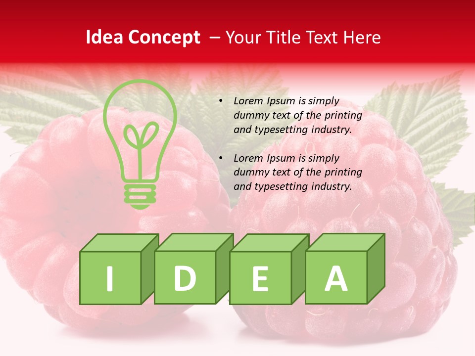 Vegetarian White Shot PowerPoint Template