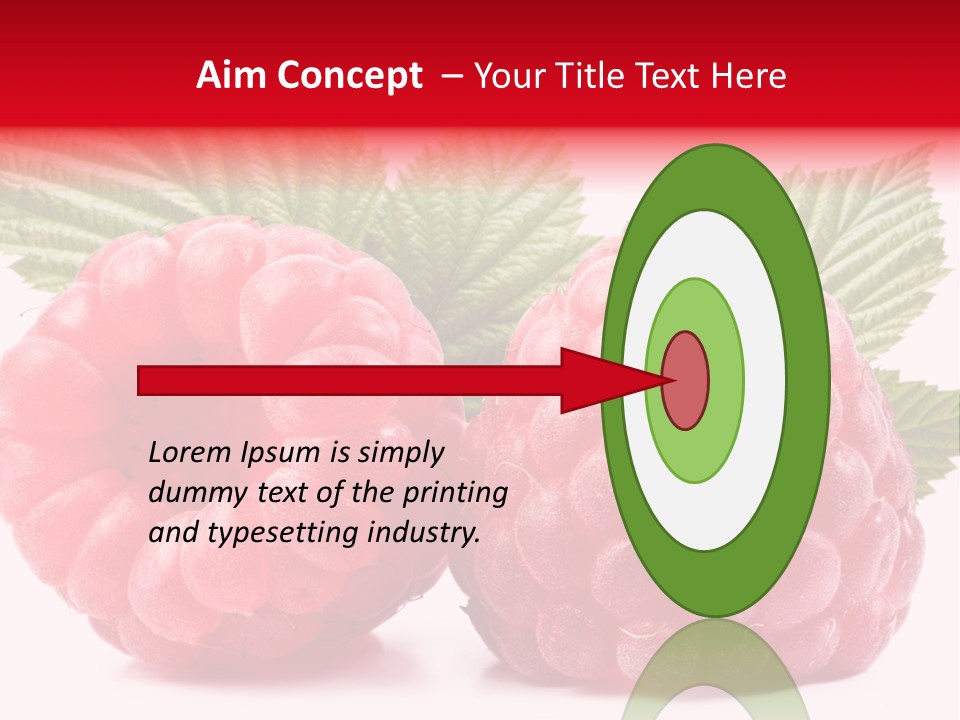 Vegetarian White Shot PowerPoint Template