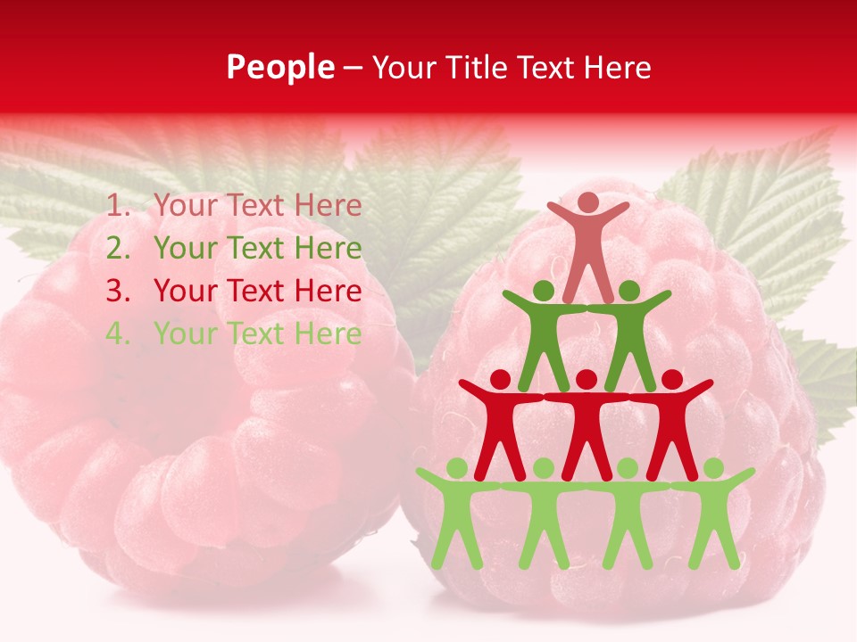 Vegetarian White Shot PowerPoint Template