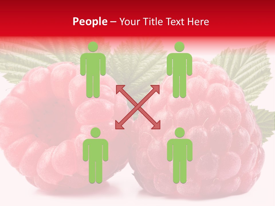 Vegetarian White Shot PowerPoint Template