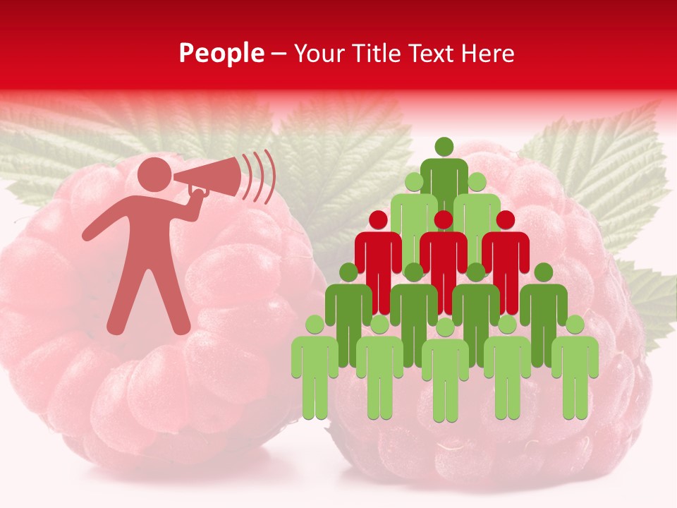 Vegetarian White Shot PowerPoint Template