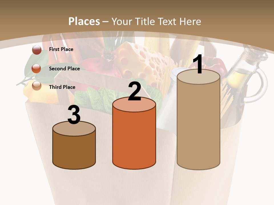 Supermarket Grocery Spaghetti PowerPoint Template