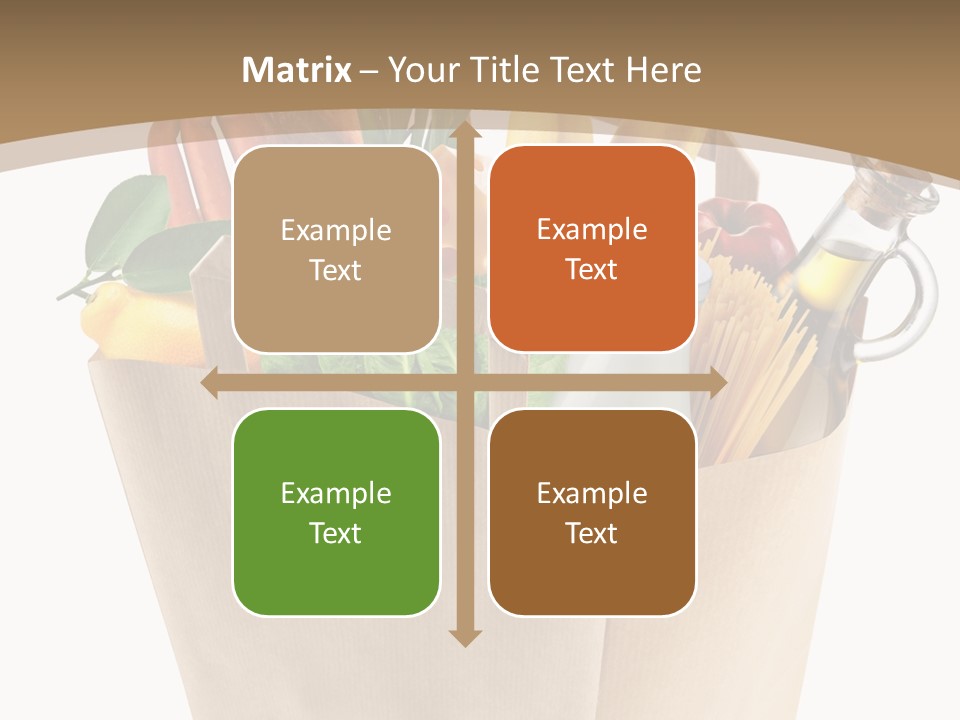 Supermarket Grocery Spaghetti PowerPoint Template