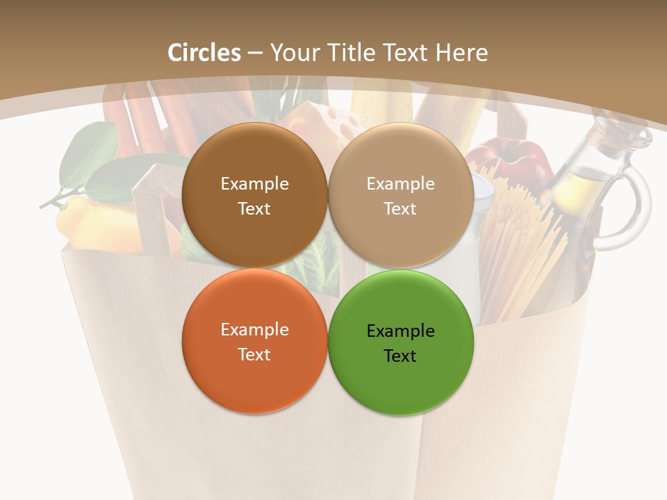 Supermarket Grocery Spaghetti PowerPoint Template