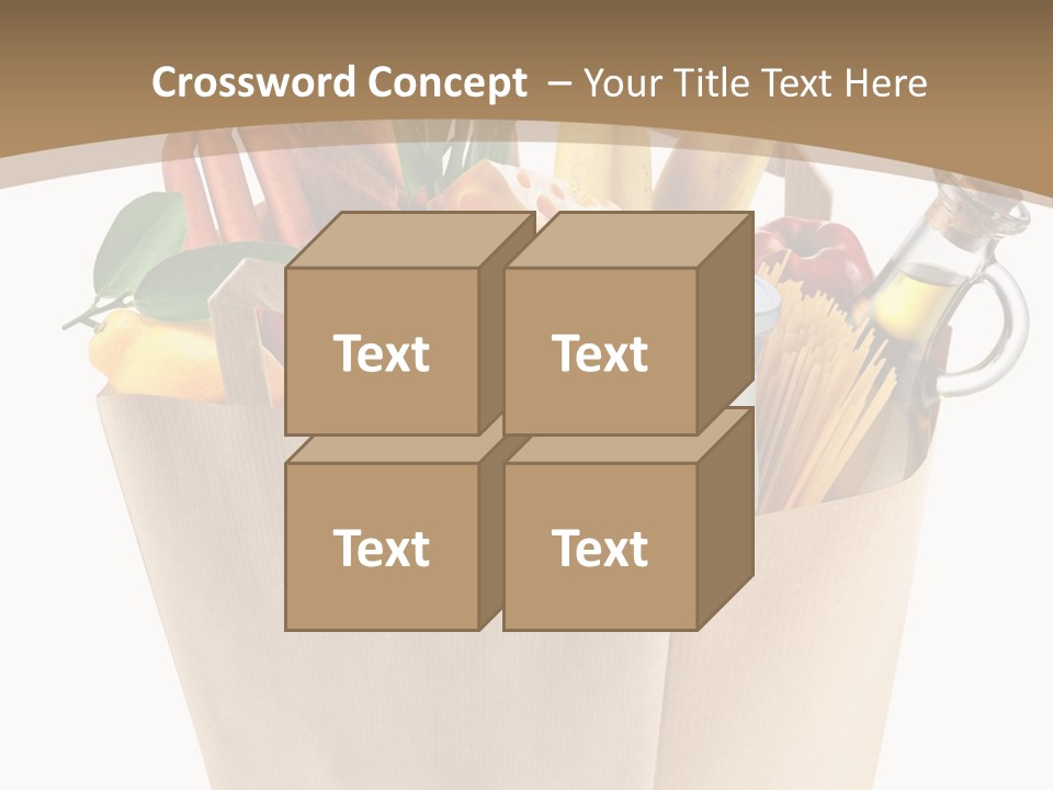 Supermarket Grocery Spaghetti PowerPoint Template