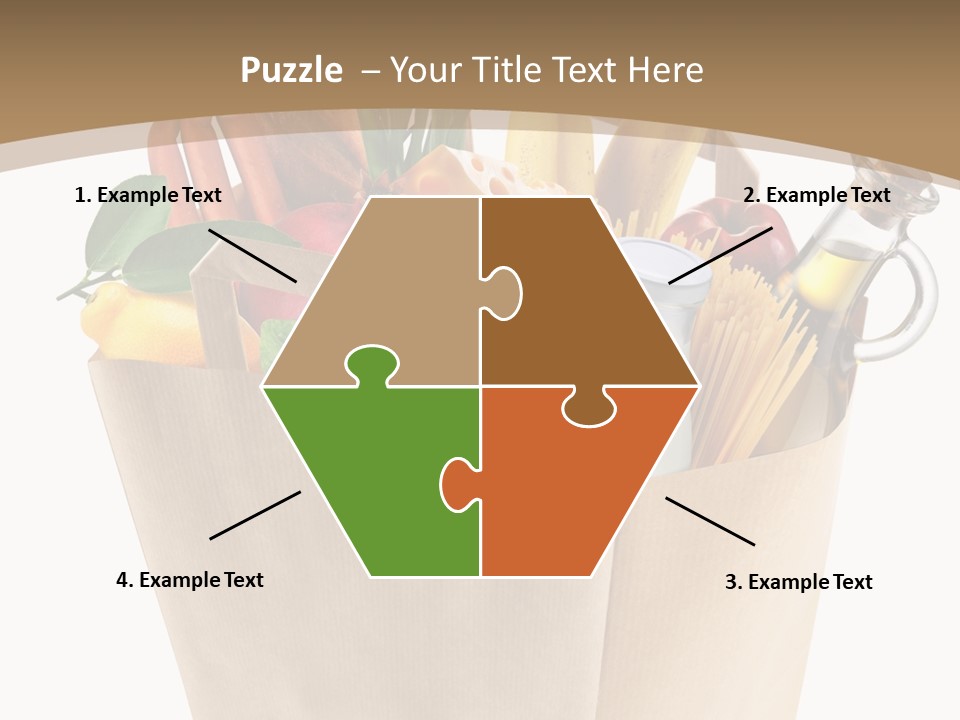 Supermarket Grocery Spaghetti PowerPoint Template