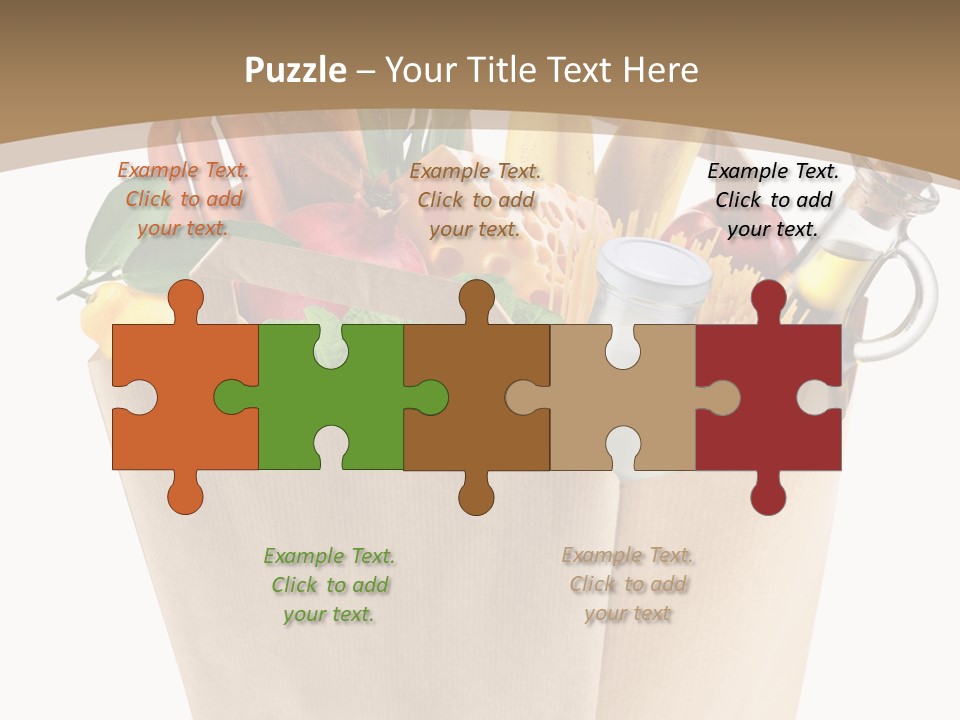 Supermarket Grocery Spaghetti PowerPoint Template