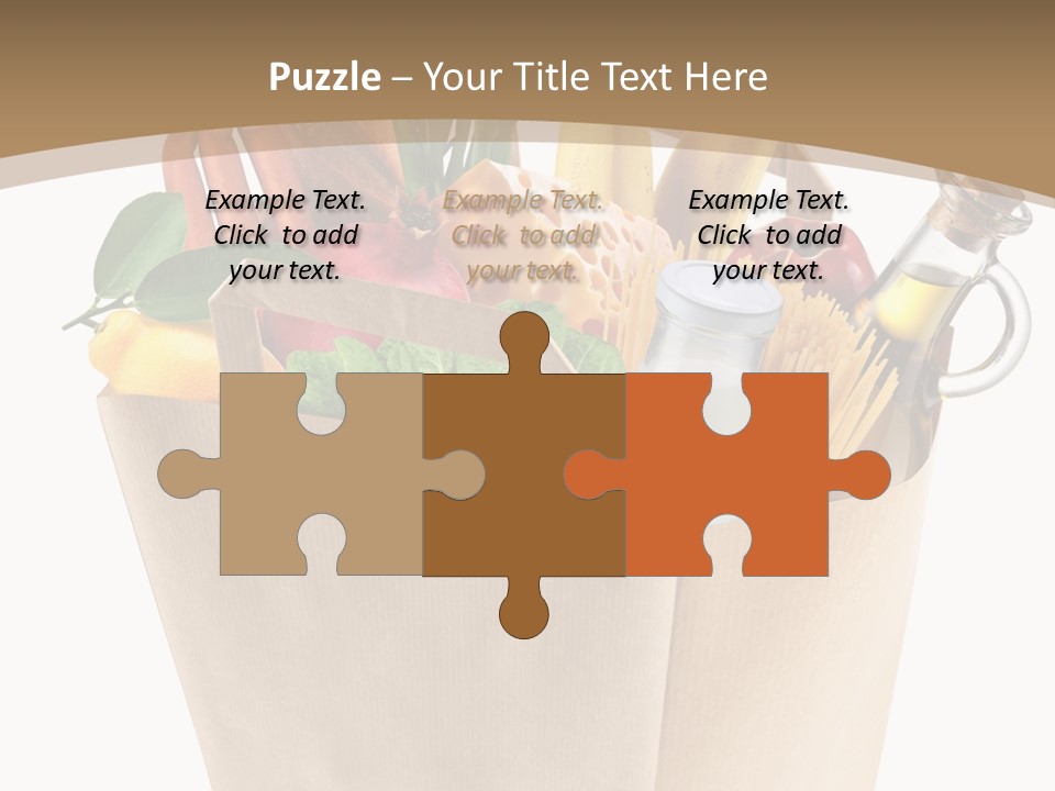 Supermarket Grocery Spaghetti PowerPoint Template