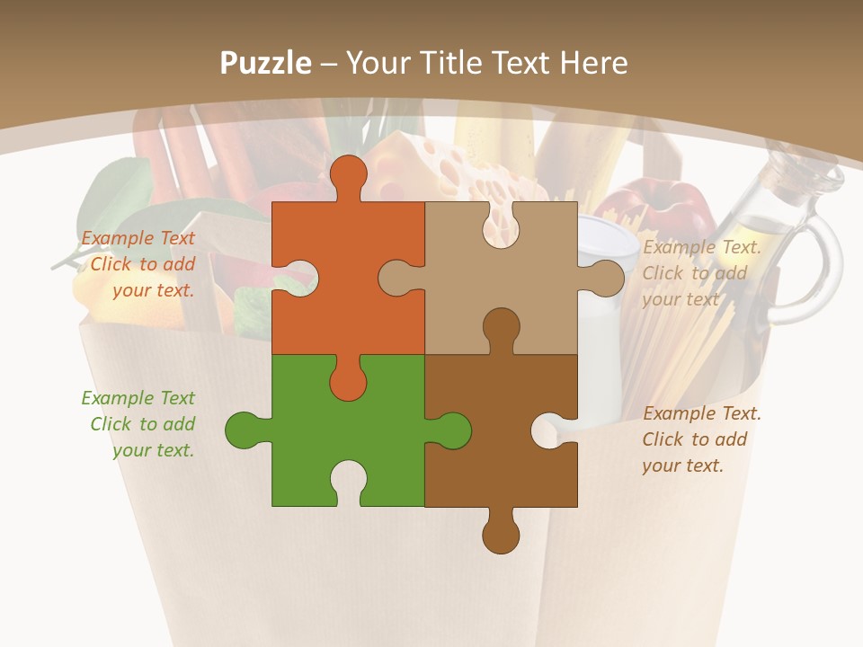 Supermarket Grocery Spaghetti PowerPoint Template