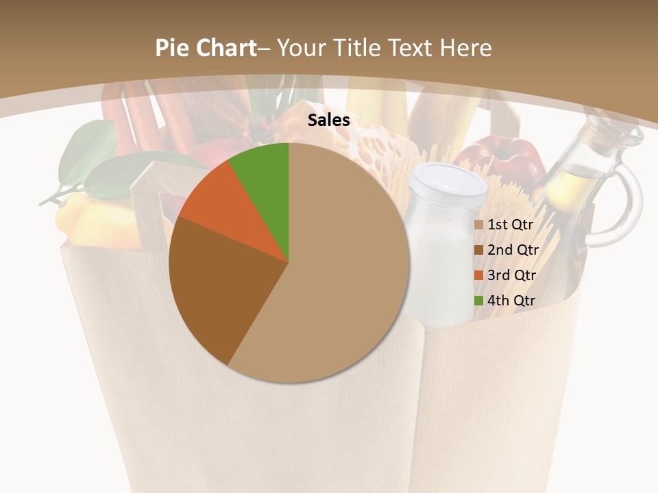 Supermarket Grocery Spaghetti PowerPoint Template