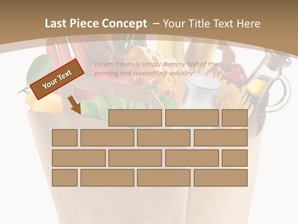 Supermarket Grocery Spaghetti PowerPoint Template