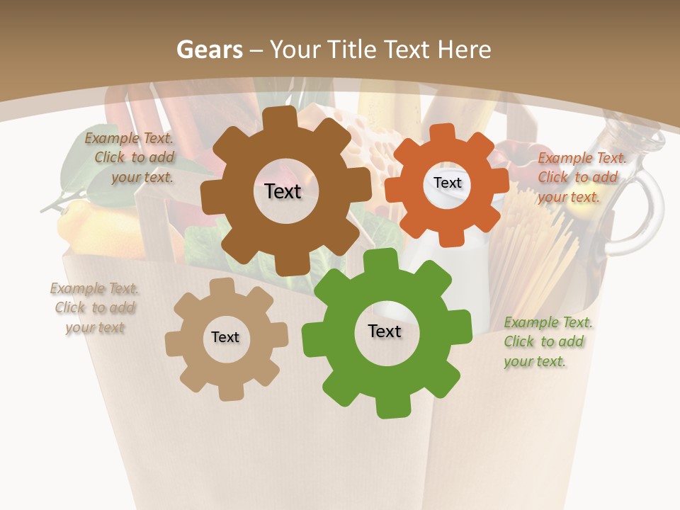 Supermarket Grocery Spaghetti PowerPoint Template