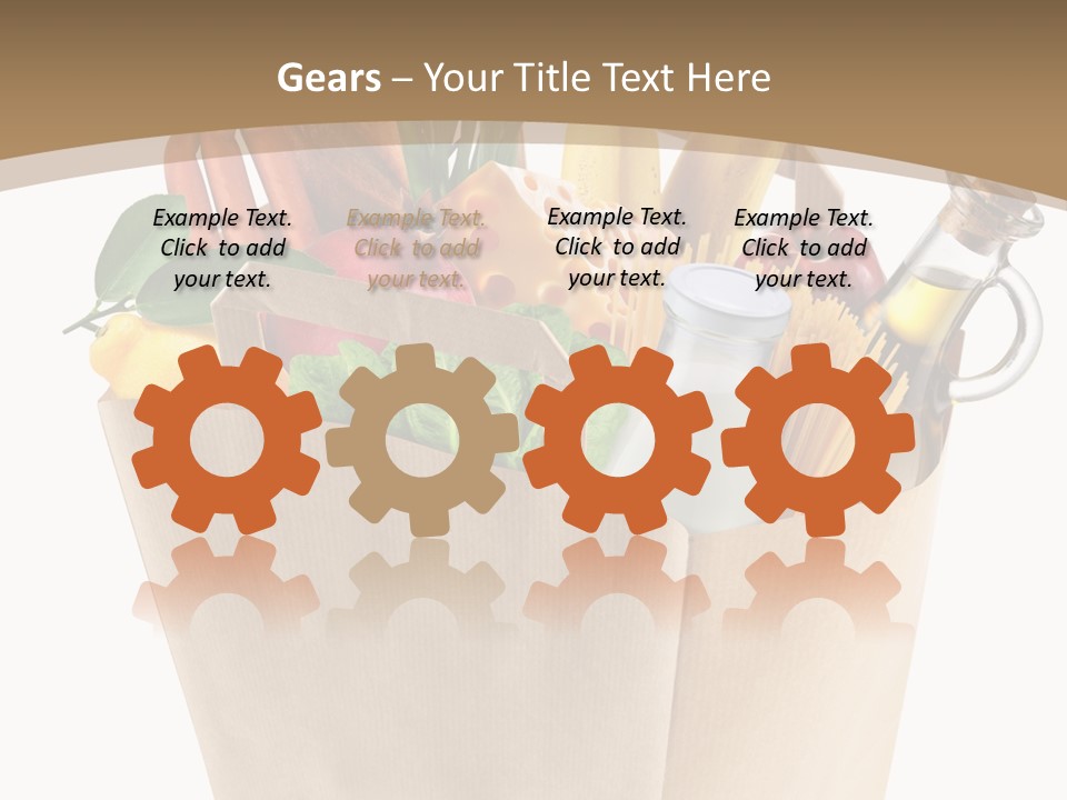 Supermarket Grocery Spaghetti PowerPoint Template