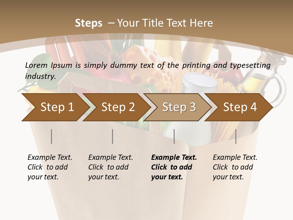 Supermarket Grocery Spaghetti PowerPoint Template