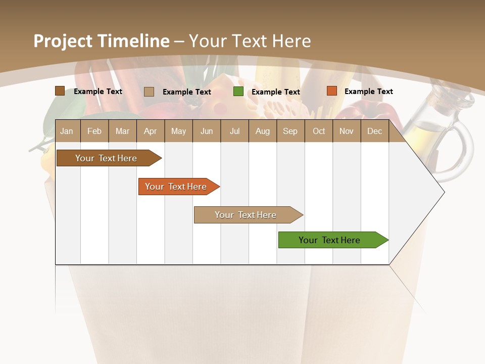 Supermarket Grocery Spaghetti PowerPoint Template
