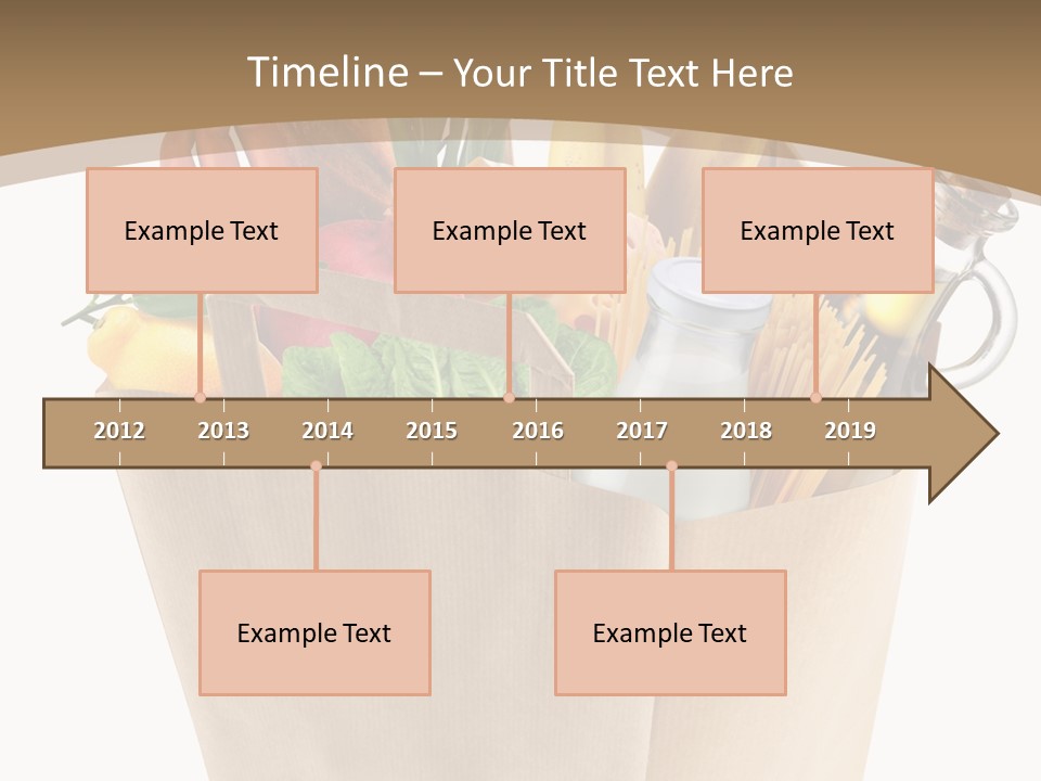 Supermarket Grocery Spaghetti PowerPoint Template